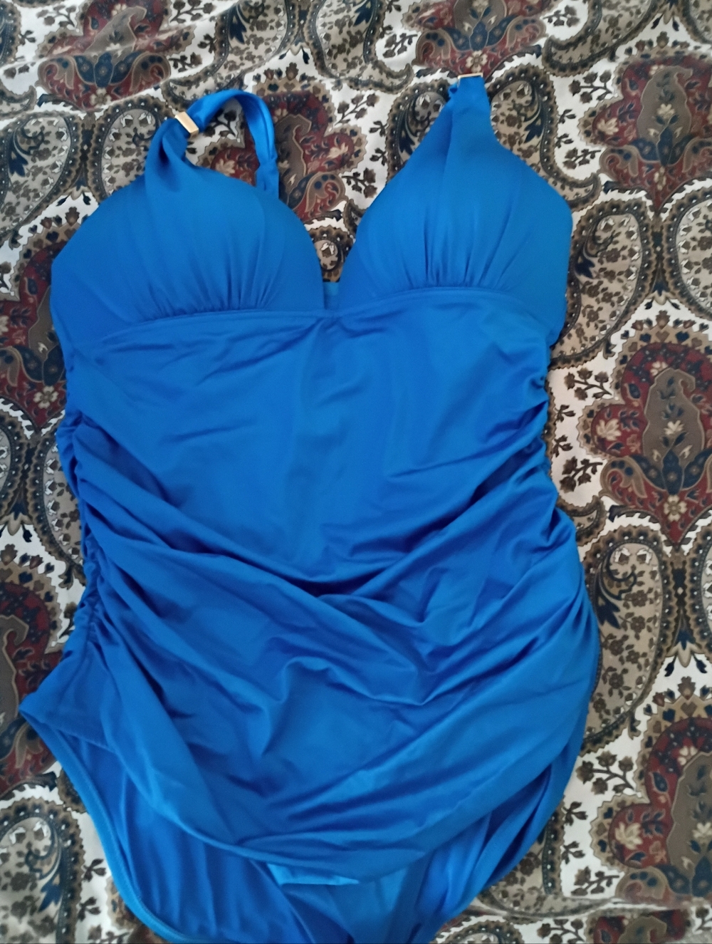 Victoria Secret Blue Halter One-Piece Swimsuit - Women Swim - Picture 2 of 5